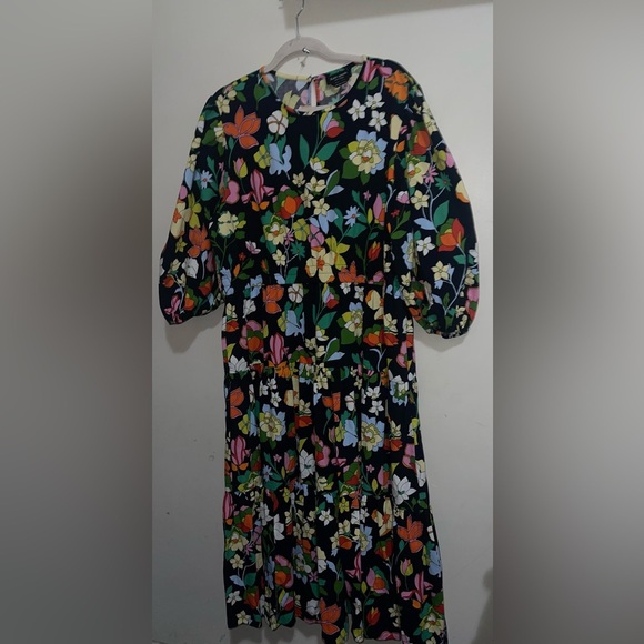 NWOT Kate Spade Flower Bed Lawn Midi Dress - Picture 11 of 16